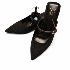 New York & Company Black Pointed-Toe Heels